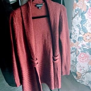 Fortune and Ivy Elegant Women's Rust Cardigan NWOT